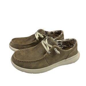 Ariat Ladies Hilo Brown Bomber Lace up Shoes Comfort  10038484 Women's Sz 7.5B